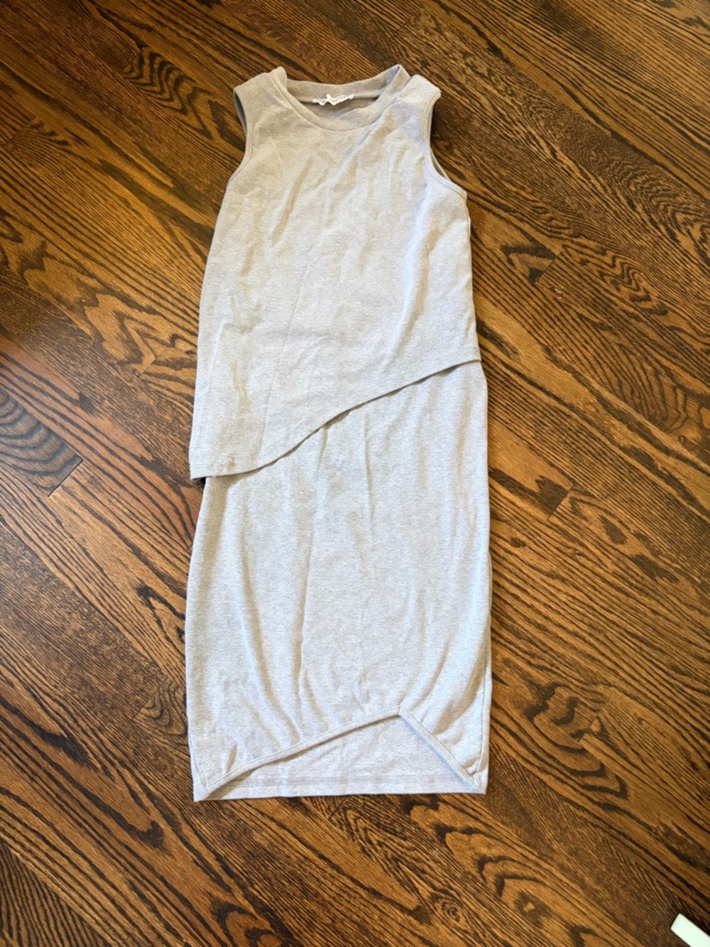 LEGOE Heritage Maternity and Nursing Light Gray Dress